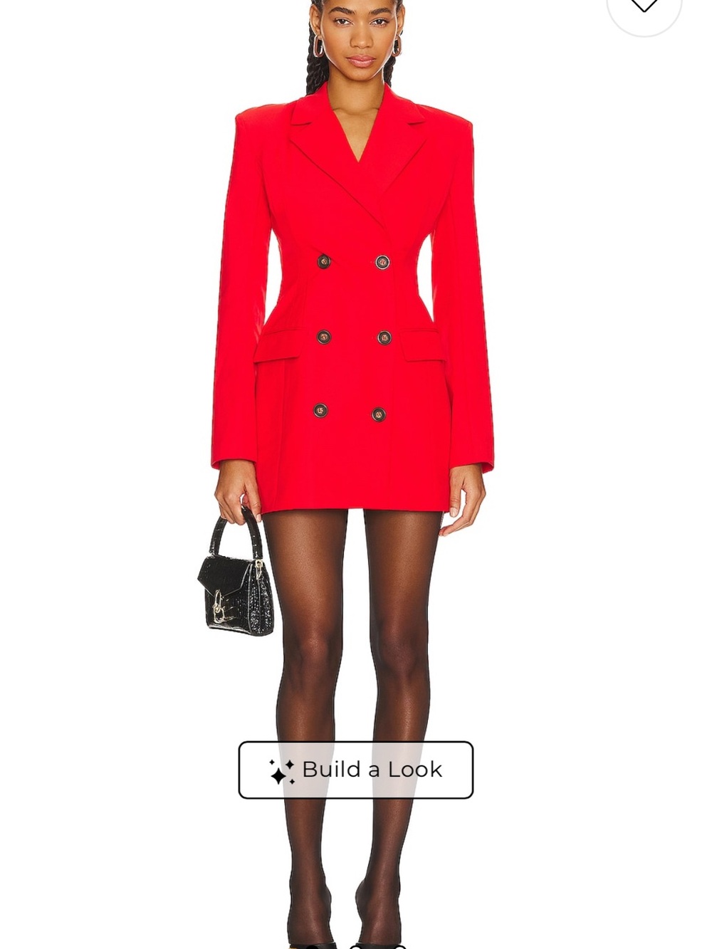 L'Academie Red Blazer Mini Dress